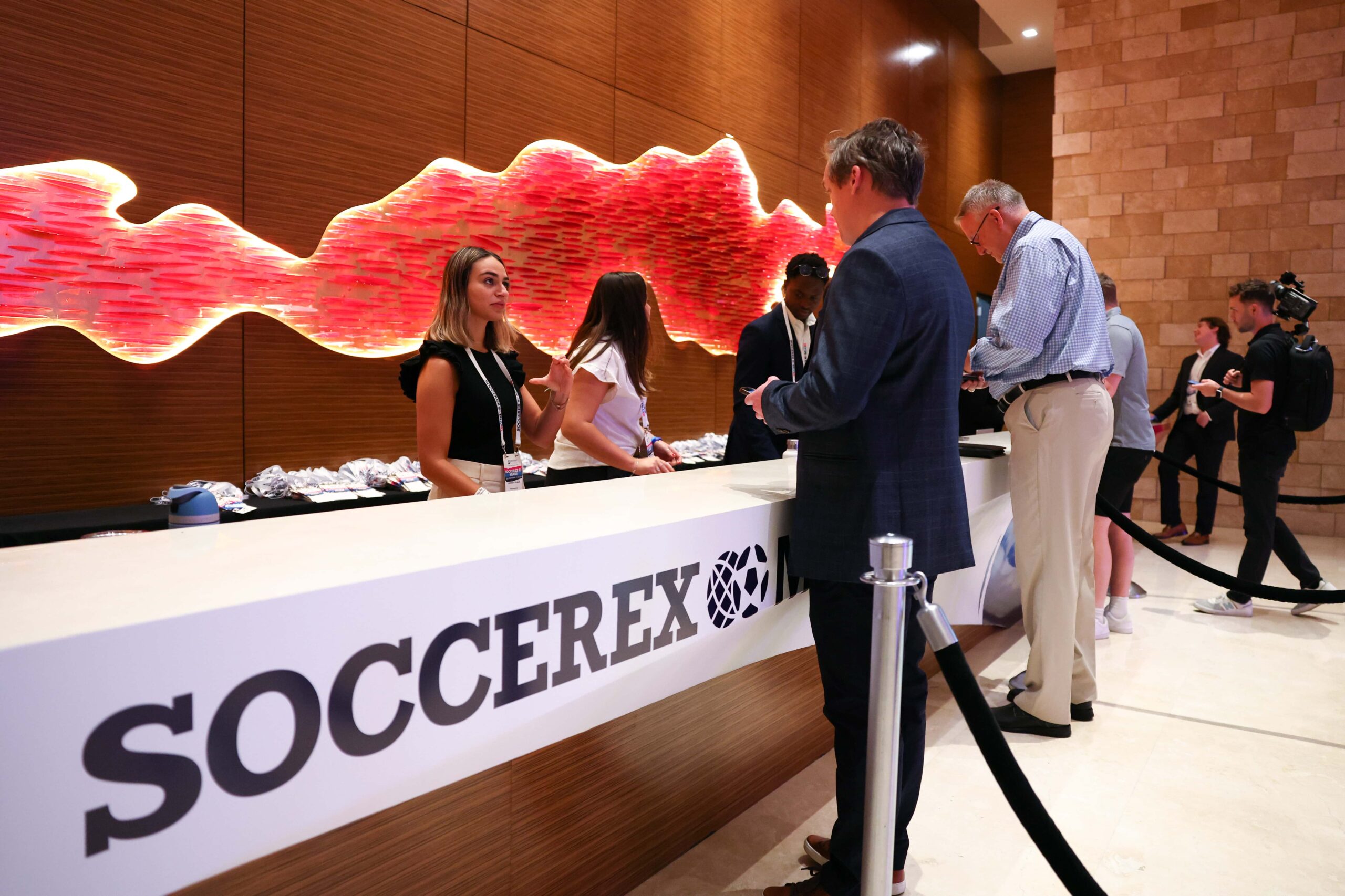 Soccerex - Conference HOLLYWOOD, FLORIDA - NOVEMBER 13: Images from day one of Soccerex Conference at Seminole Hard Rock Hotel & Casino Hollywood on November 13, 2024 in Hollywood, Florida. (Photo by Megan Briggs/Getty Images for Soccerex)